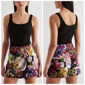 Floral Mini Skirt